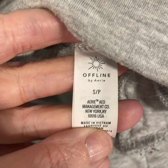 Offline by Aerie Women's Sweatshirt Small Grey Oversized Longline Loungewear - Picture 13 of 17